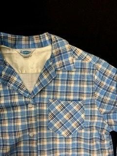 50s 紙タグつき デッドストック プリントネル プリントネルシャツ