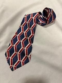 40s ギャングふう 幾何学模様 アトミック柄 ネクタイ 総柄