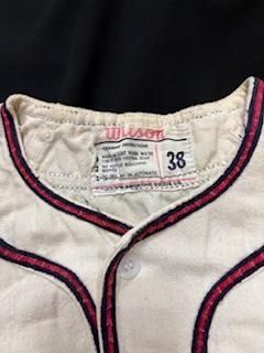 【美品】【Vintage】ベースボールシャツ 1940年代〜1950年代物 40年代 スポーツ ベースボールシャツ フランネル 猫目ボタン