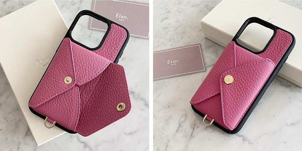 Elan iPhone16用レザーケース カードポケット付き TPUフルカバータイプ 】iPhone エンベロープ型 カードポケット付