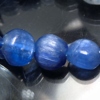 天然石 カイヤナイト タンブル 7〜10mm ブレスレット kya10001t