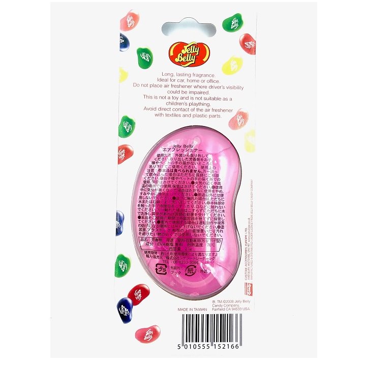 市価528円【芳香剤‐Jelly Belly‐エアフレッシュナー】バブルガム（薄ピンク） もったいない市場
