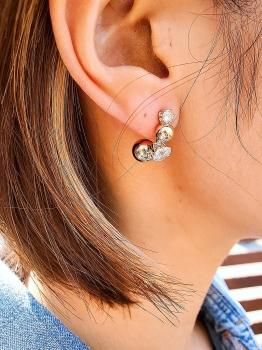 4連 ボールミラー スワロフスキー ゴールドピアス A 3 Jewelry 4連 ボールミラー スワロフスキー ゴールドピアス A 3 Jewelry