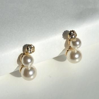 Swarovski pearl earrings discount