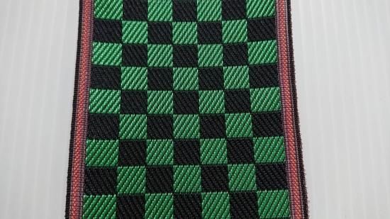 別注 畳へり 市松模様縁 緑 黒 1m販売 数量限定入荷品 笹井産業webショップ