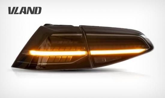 【動作確認済】 ゴルフ7テールランプ7.5風 LEDテールランプ スモークTSI フォルクスワーゲン ゴルフ7 LEDテールライト 外装 カスタム