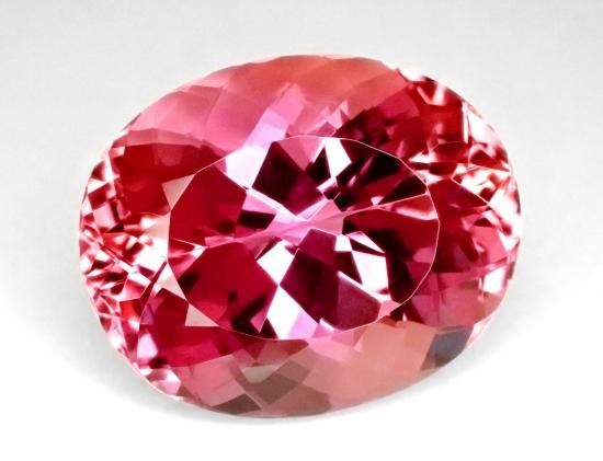 非加熱 レッドトパーズ（インペリアルトパーズ）ルース 1.96ct - 宝石