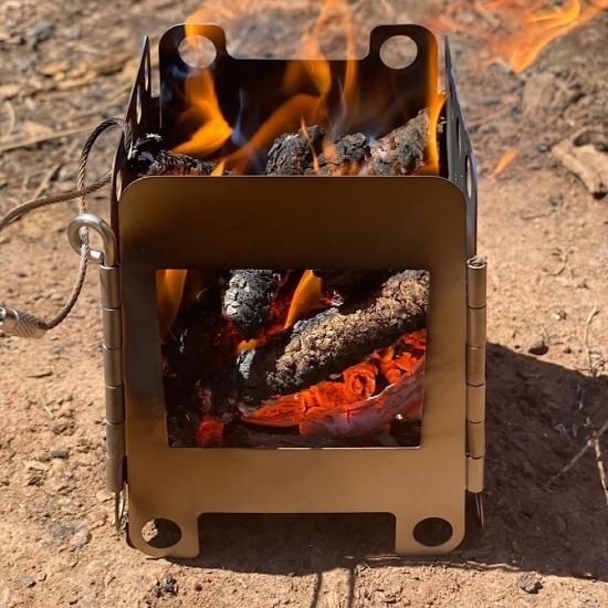 Heavy Cover Titanium Mini Mess Kit Stove