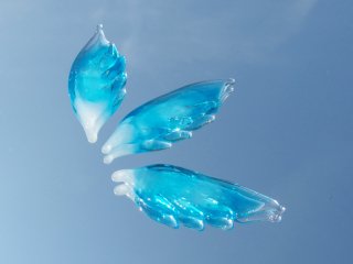 【Special】ガラスの翼『つばさ【ブルー】』お守り【受注制作】