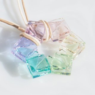 【Special】結晶ガラス『クリスタル【夢】』ネックレス 【紐の色、長さ選べます】【受注制作】