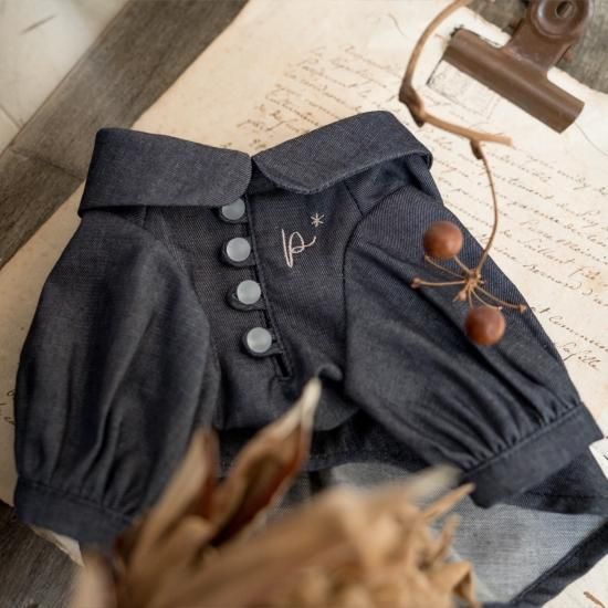 PPcloset デニムブラウス FLUFFY DENIM BLOUSE 31 FLUFFY DENIM BLOUSE - pp*closet