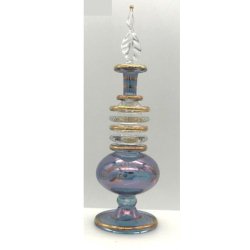 吹きガラスの香水瓶 M (約15-17cm) ２ アロマ容器・アロマボトルで香りをデコレーション♪
