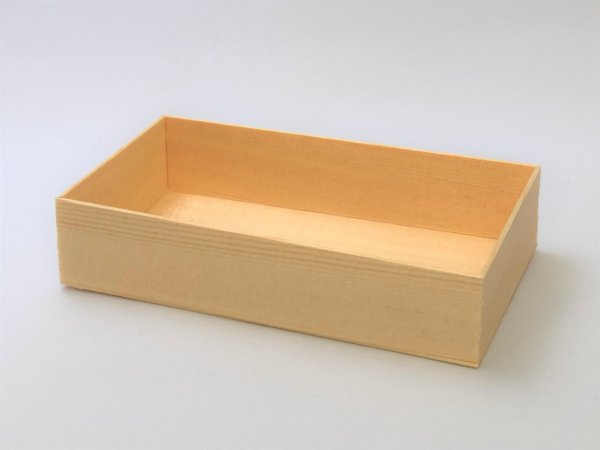 折箱７(経木弁当箱) 寸深　のせ蓋　15個セット/木具輪　株式会社スドウ