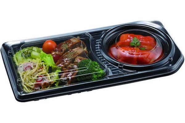 デリカランチ)DL-30-15 本体・透明蓋セット 1ケース400枚 (3種類の柄