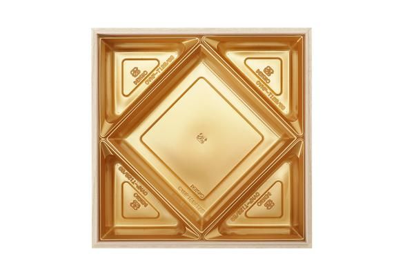 6.5寸おせち重箱用カップ カップバリエ三角 129/69 100枚入/木具輪