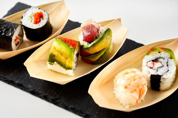 桐木目三点薬味皿 新溜 A 59セット 桐木目三点薬味皿 新溜 A 59セット