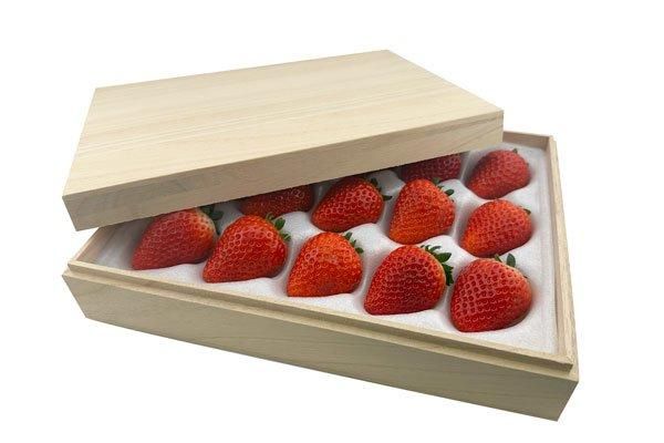 桐いちご箱 イチゴ15個用 1ケース(36個入) ※クッション別売り