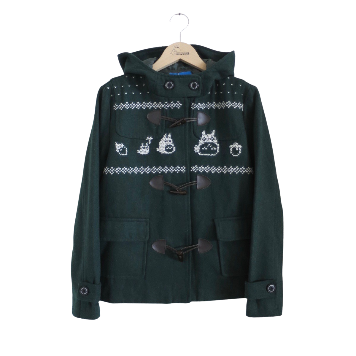 雪柄トトロ手編み縫いコート (1点もの／サイズ大人) - スタジオジブリ 
