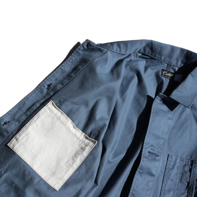 STEEL BLUE CHORE JACKET - TROPHY GENERAL STORE KANAZAWA