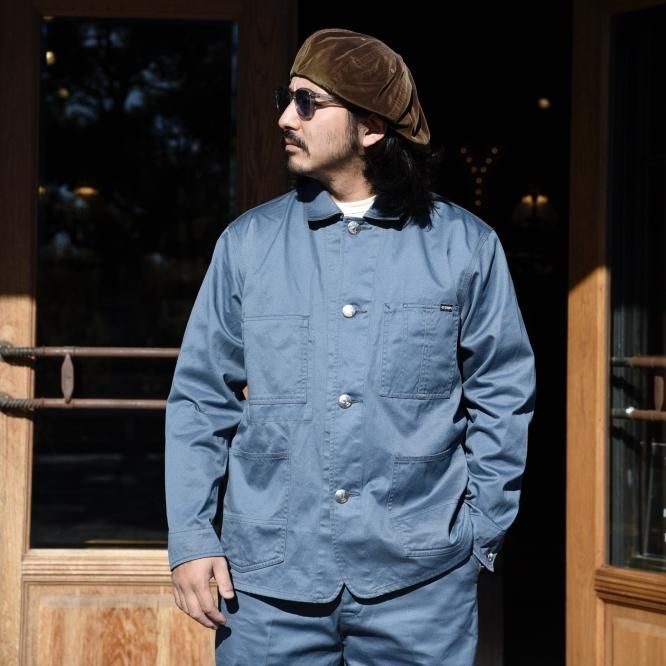 TROPHY CLOTHING　ワークジャケット カバーオール ホワイト TROPHY CLOTHINGワークジャケット カバーオール ホワイト