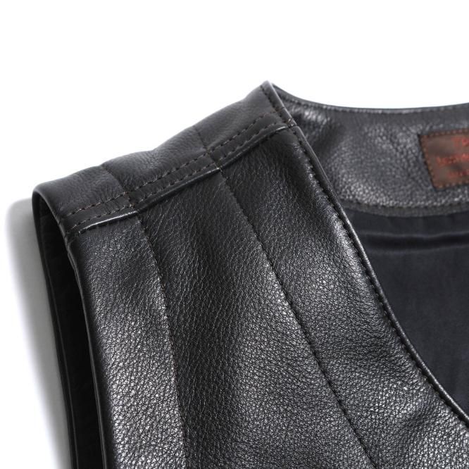 RANCHER STEERHIDE VEST / TR-YL07 - TROPHY GENERAL STORE KANAZAWA