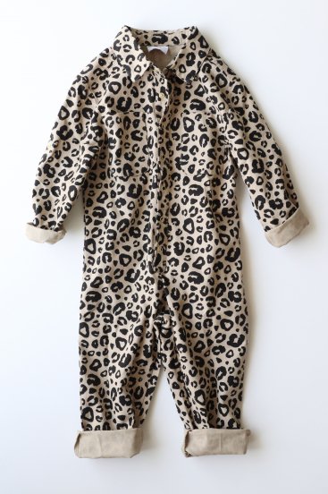 30%OFF】maed for mini CAMEL LEOPARD JUMPSUIT - HEIRLOOM