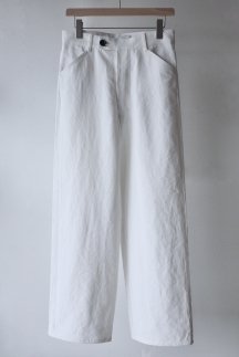 <img class='new_mark_img1' src='https://img.shop-pro.jp/img/new/icons20.gif' style='border:none;display:inline;margin:0px;padding:0px;width:auto;' />50%OFFWARDER Linen Pigment Work Trousers