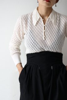 Mame Kurogouchi Multi-Pattern Knitted Shirt