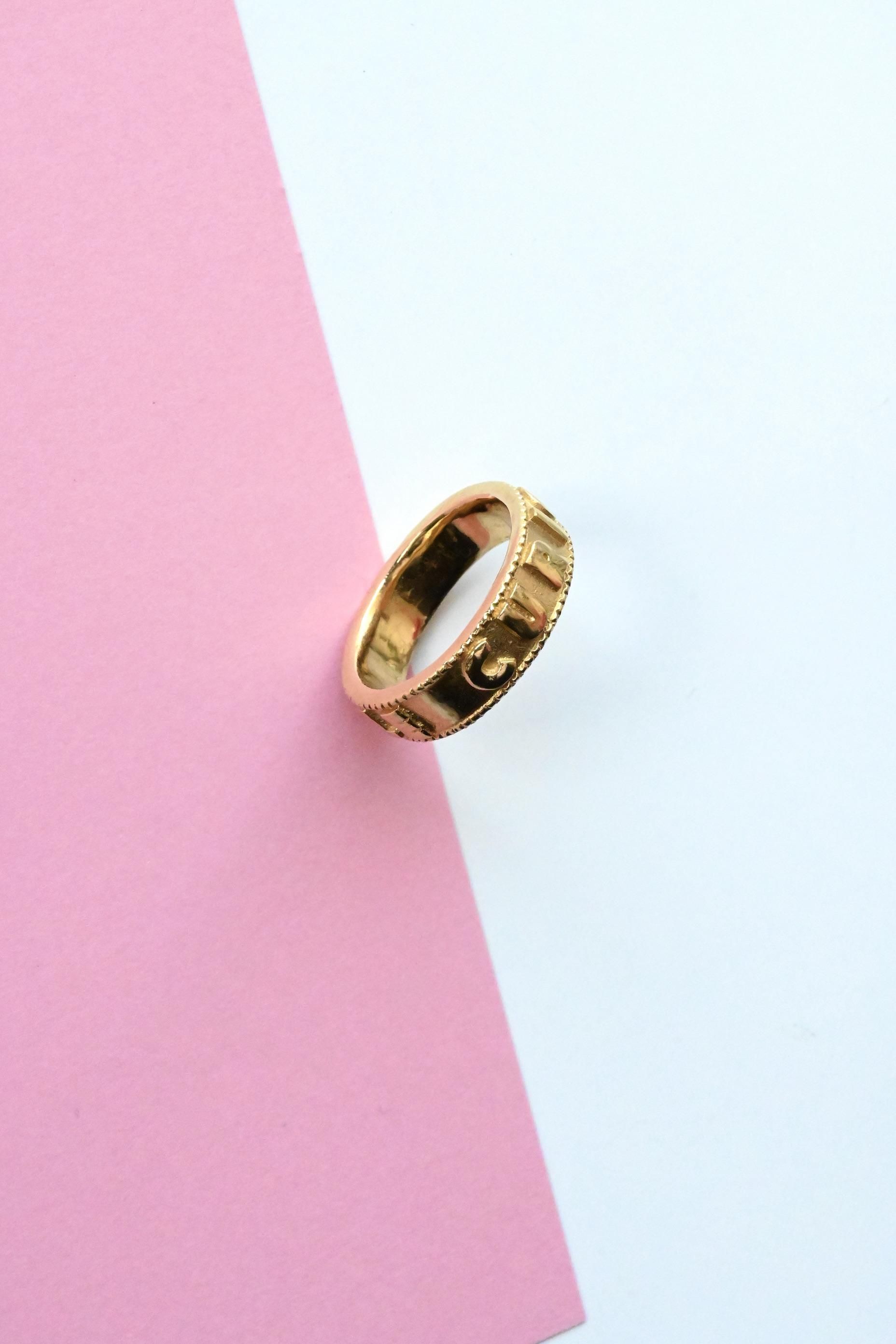 R.ALAGAN / Engraved Ring 