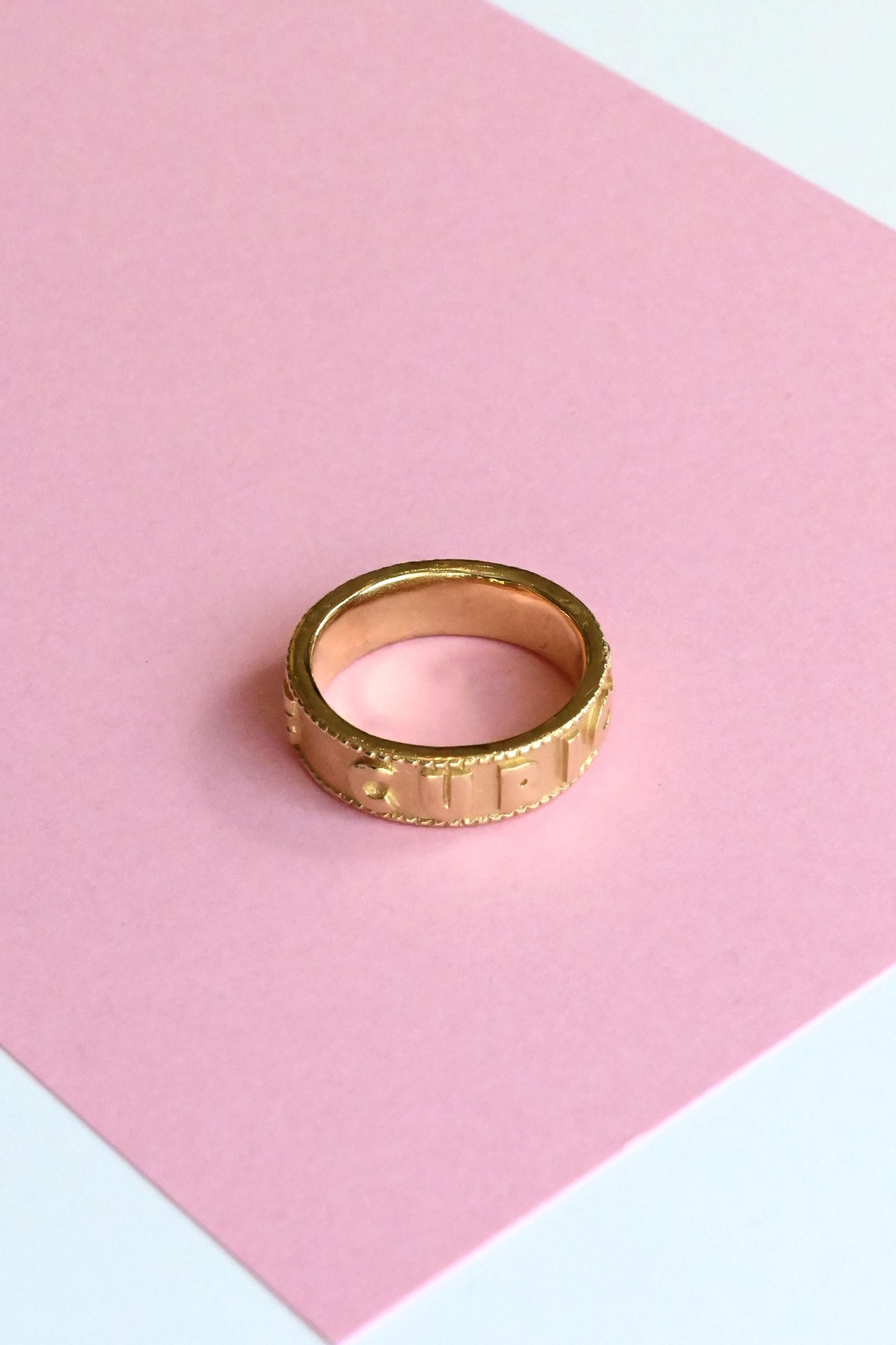 R.ALAGAN / Engraved Ring R.ALAGAN / Engraved Ring