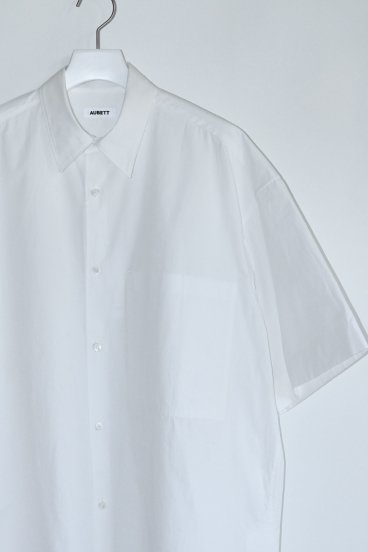 【30%OFF】AUBETT / Heavy Broad Side Vents Half Sleeve Oversized Shirts -  HEIRLOOM