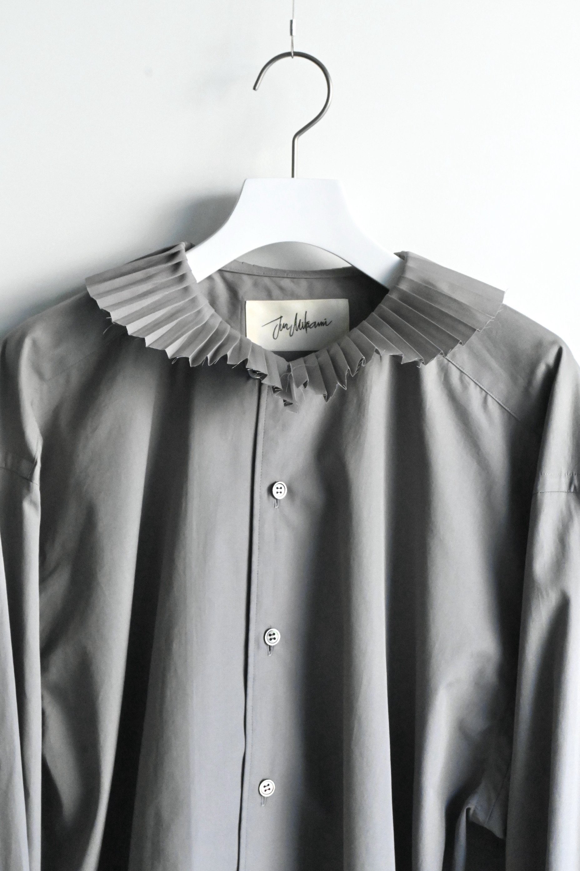 30%OFF】JUN MIKAMI / Pleats Collar Shirts - HEIRLOOM