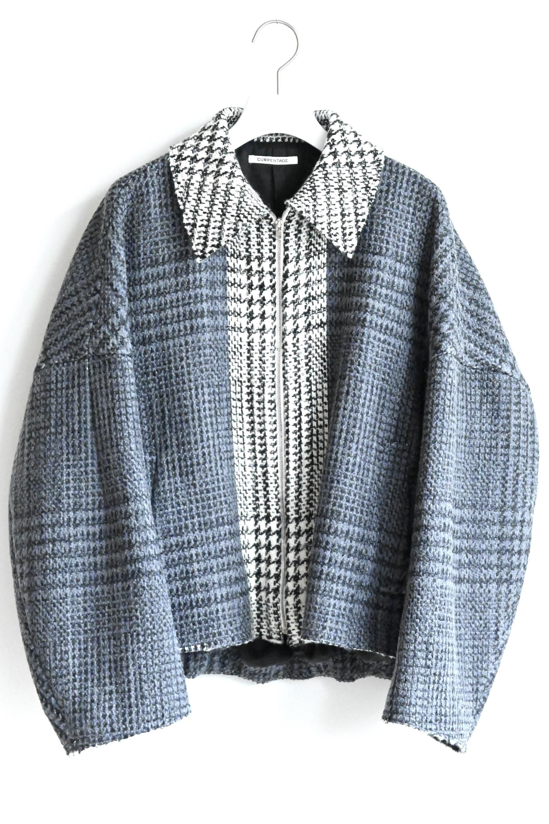 30%OFF】CURRENTAGE / Coated Tweed Harrington Jacket - HEIRLOOM 30%OFF】CURRENTAGE / Coated Tweed Harrington Jacket - HEIRLOOM