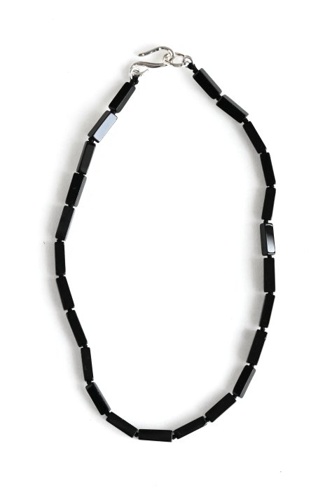 R.ALAGAN / Rectangle Stone Necklace - Black Onyx