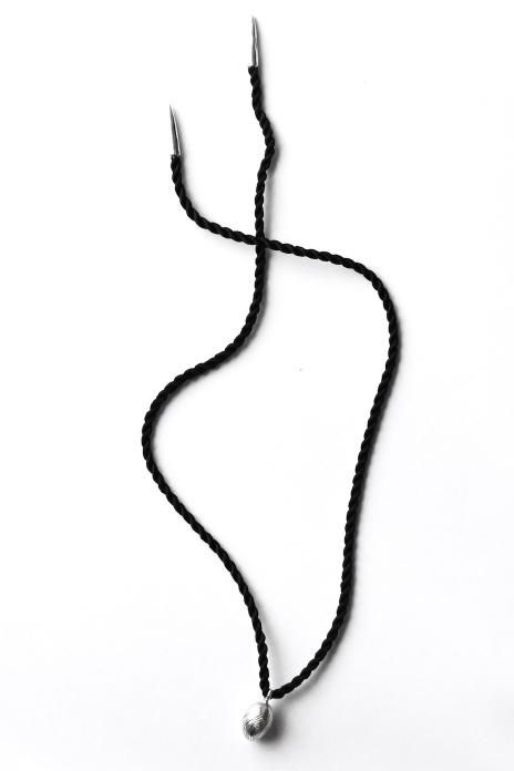 R.ALAGAN / Tiny Bridget Choker - Silver - Black