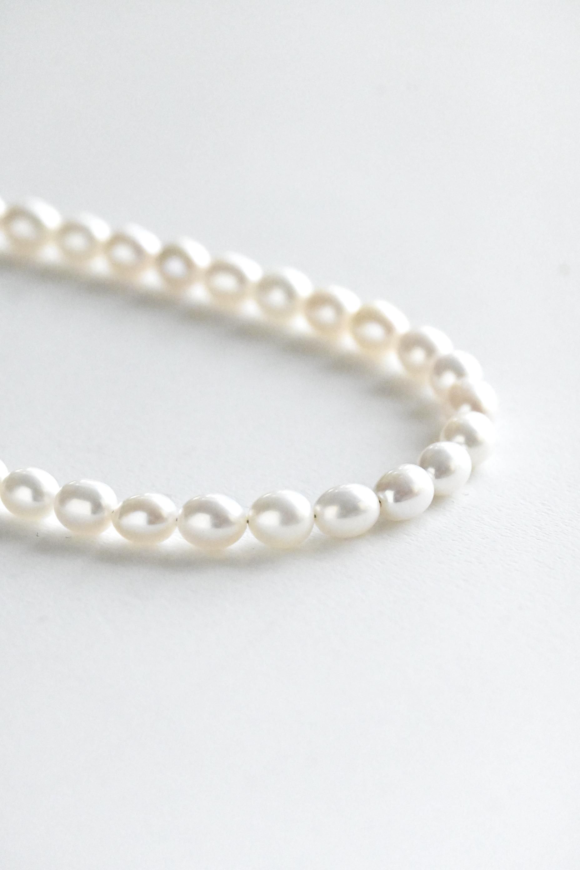 R.ALAGAN / Small Oval Pearl Necklace - HEIRLOOM