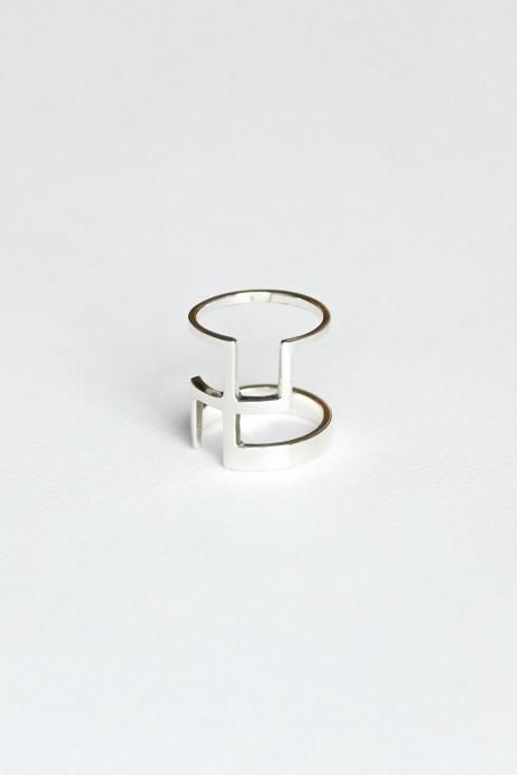 Hi-CORAZON / Seclet Swastika Ring - Silver