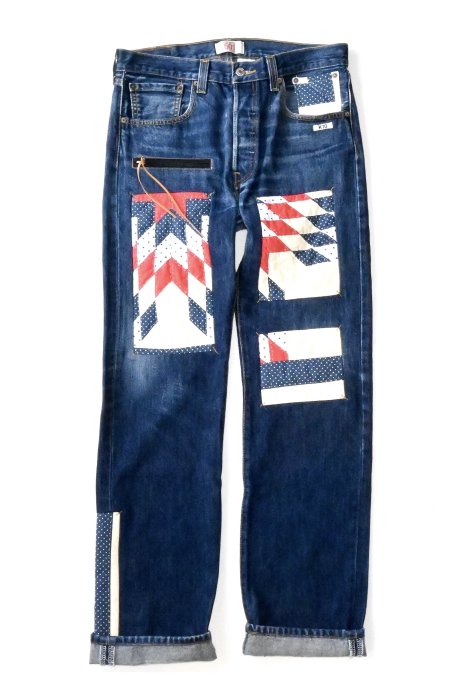 KHOKI / Vintage Reproduction Denim Pants - Beige