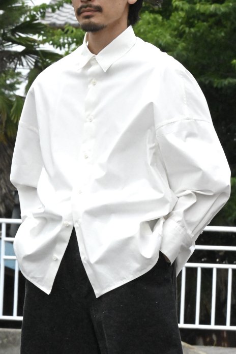 nonnotte / Draping Shirt Type A - White