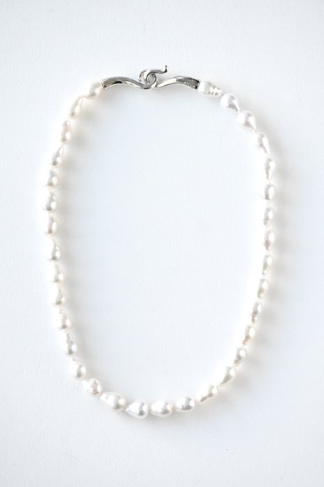 R.ALAGAN / Dewdrop Pearl Collar - Silver