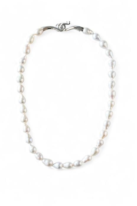 R.ALAGAN / Dewdrop Pearl Collar - Silver