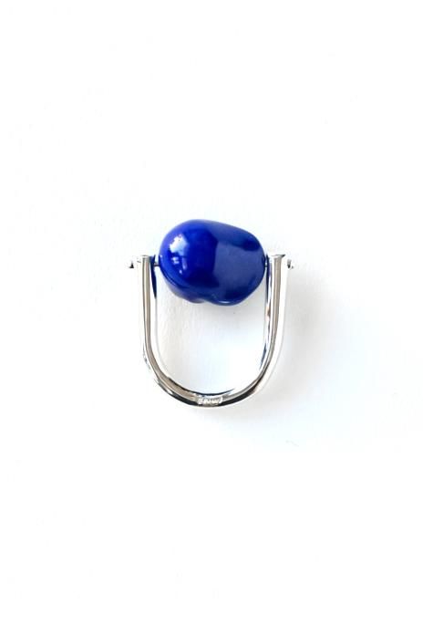 R.ALAGAN / Distorted Stone Ring - Lapis