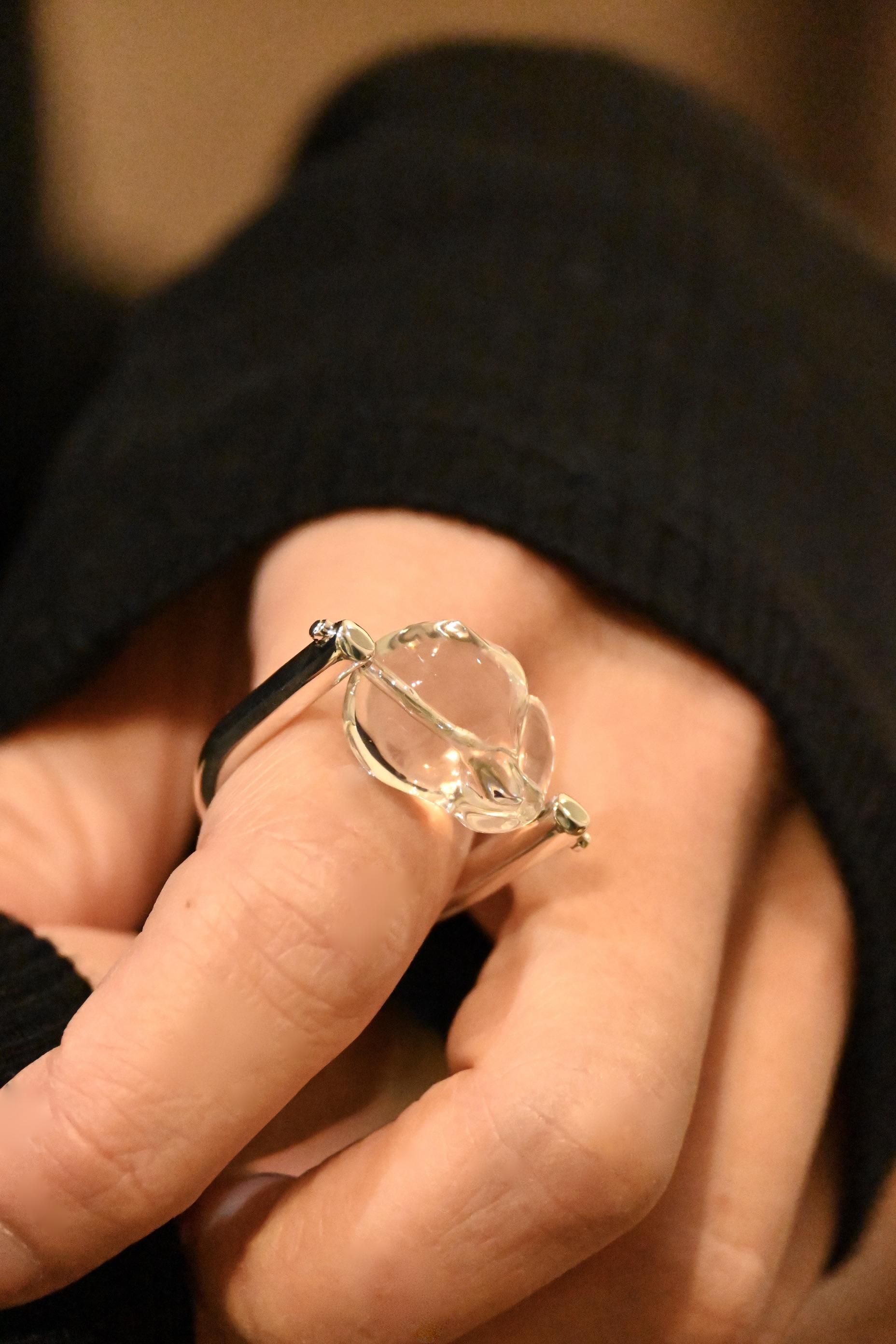 DISTORTED STONE RING | R.ALAGAN Official Online Store