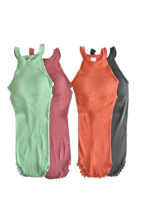 HAKUJI Twist Cotton Bra Tank Green HAKUJI - HEIRLOOM