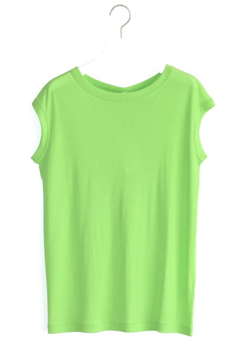 babaco / Twisted Cotton No-sleeve - Lime Green