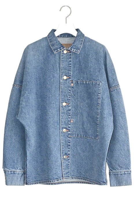 phebus / Washi Denim Shirts - Fade Blue