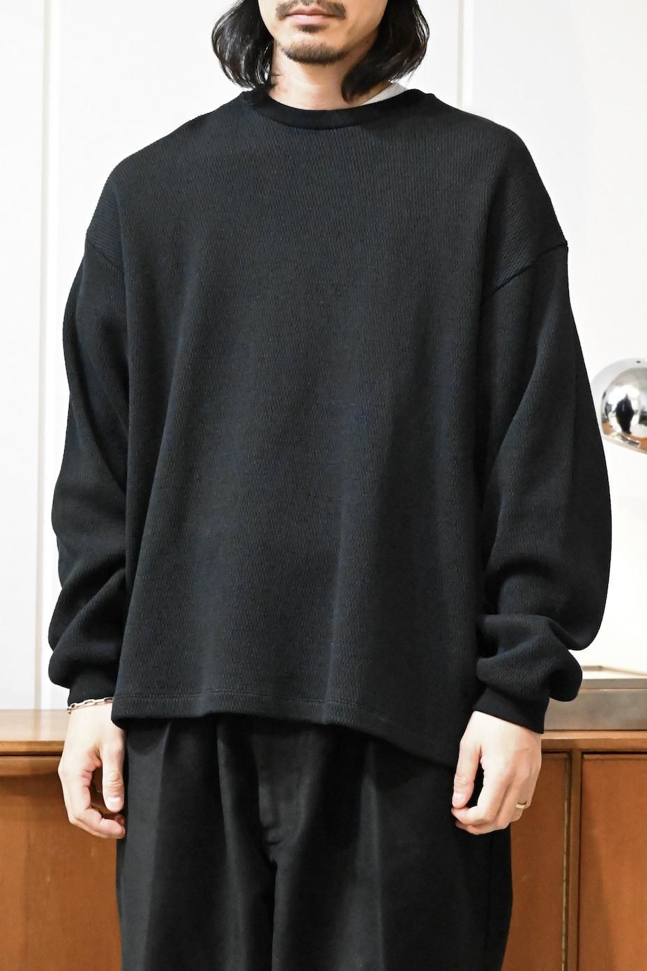 POLYPLOID / Oversize Long Sleeve C - Black - HEIRLOOM POLYPLOID / Oversize Long Sleeve C - Black - HEIRLOOM