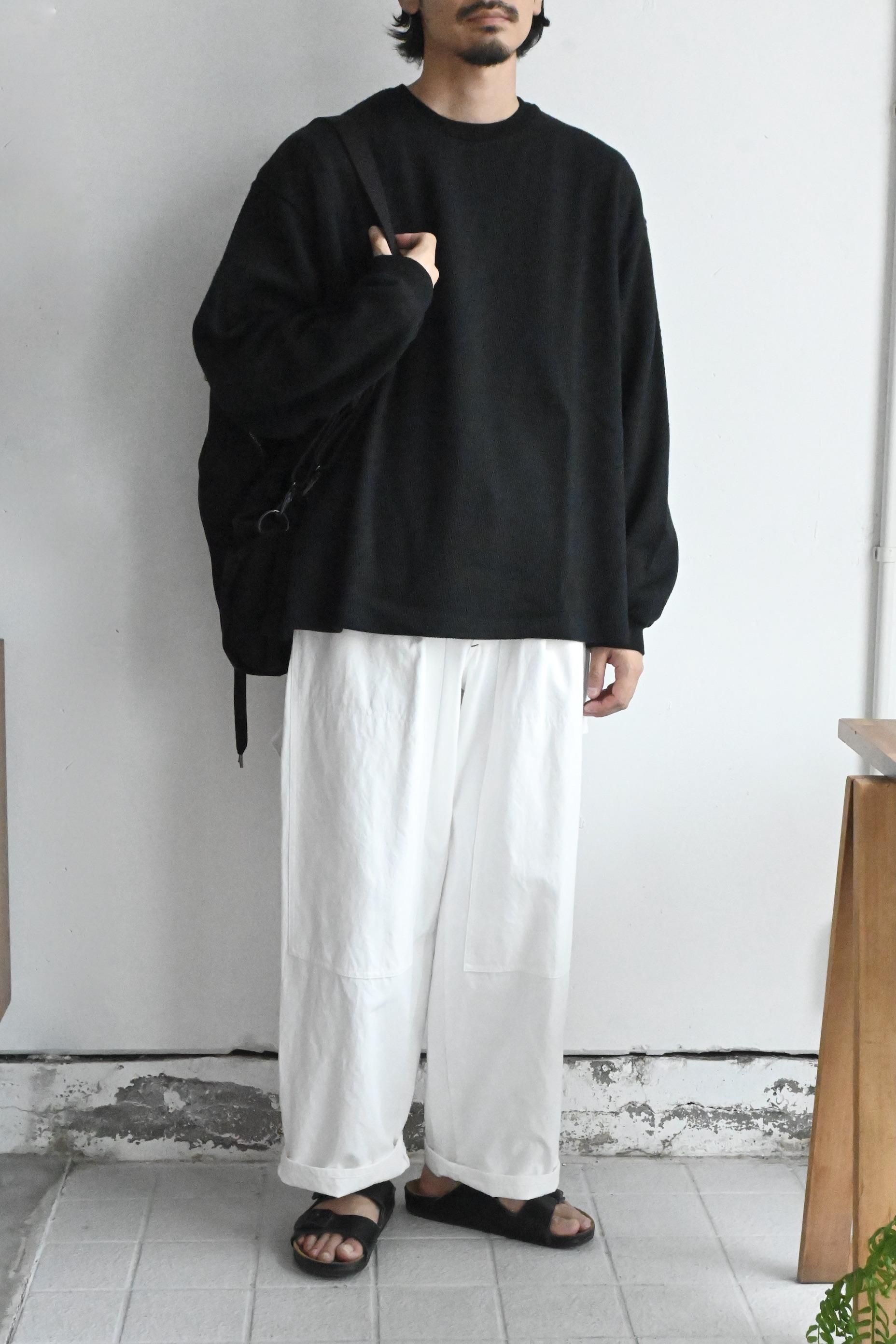 POLYPLOID / Oversize Long Sleeve C - Black - HEIRLOOM