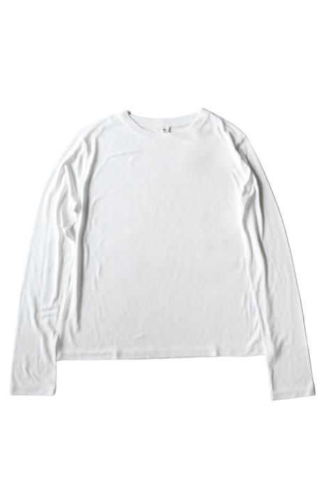 HAKUJI / Tencel Cotton Long Sleeve Pullover - White