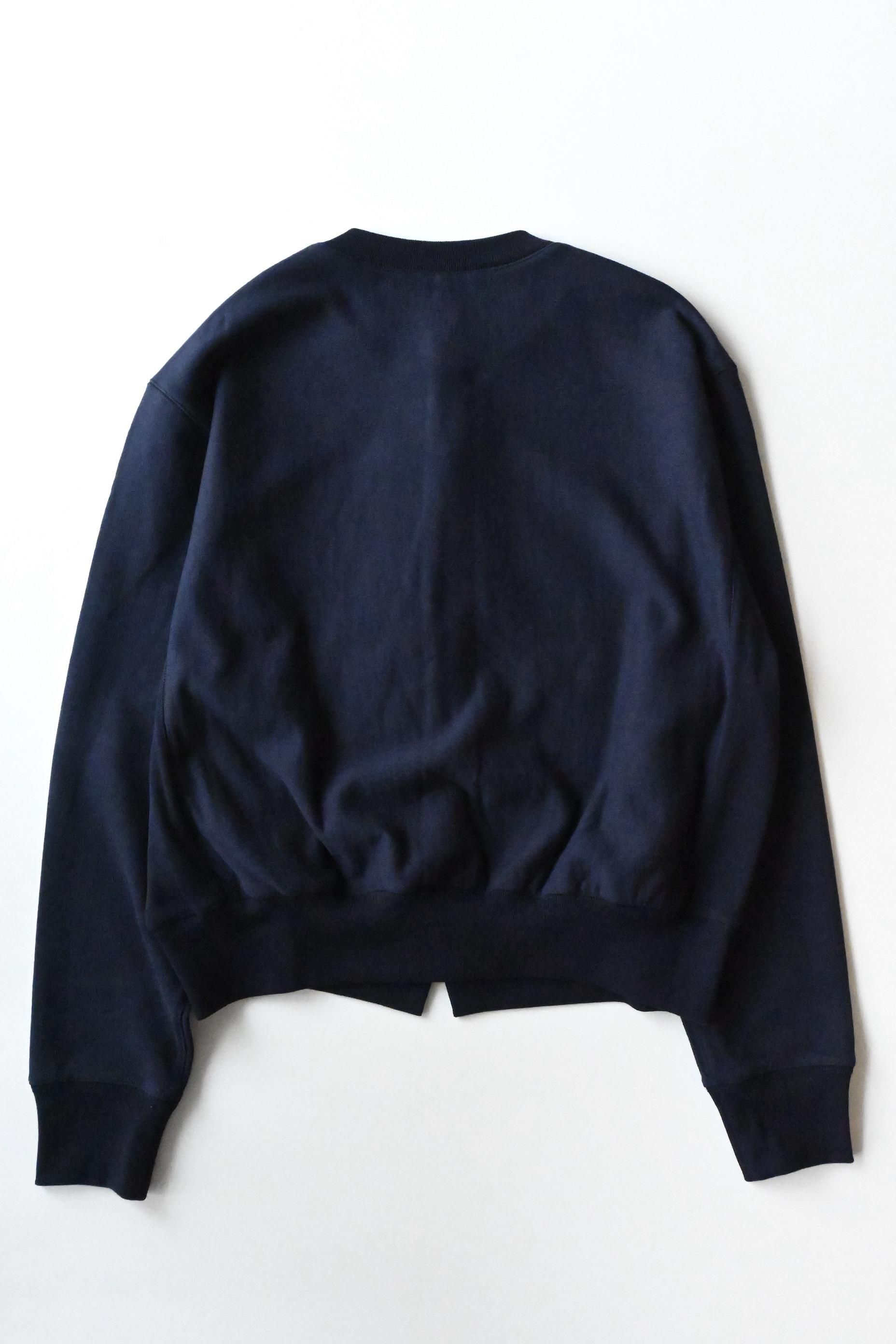 KHOKI Sweat Cardigan | Navy - HEIRLOOM